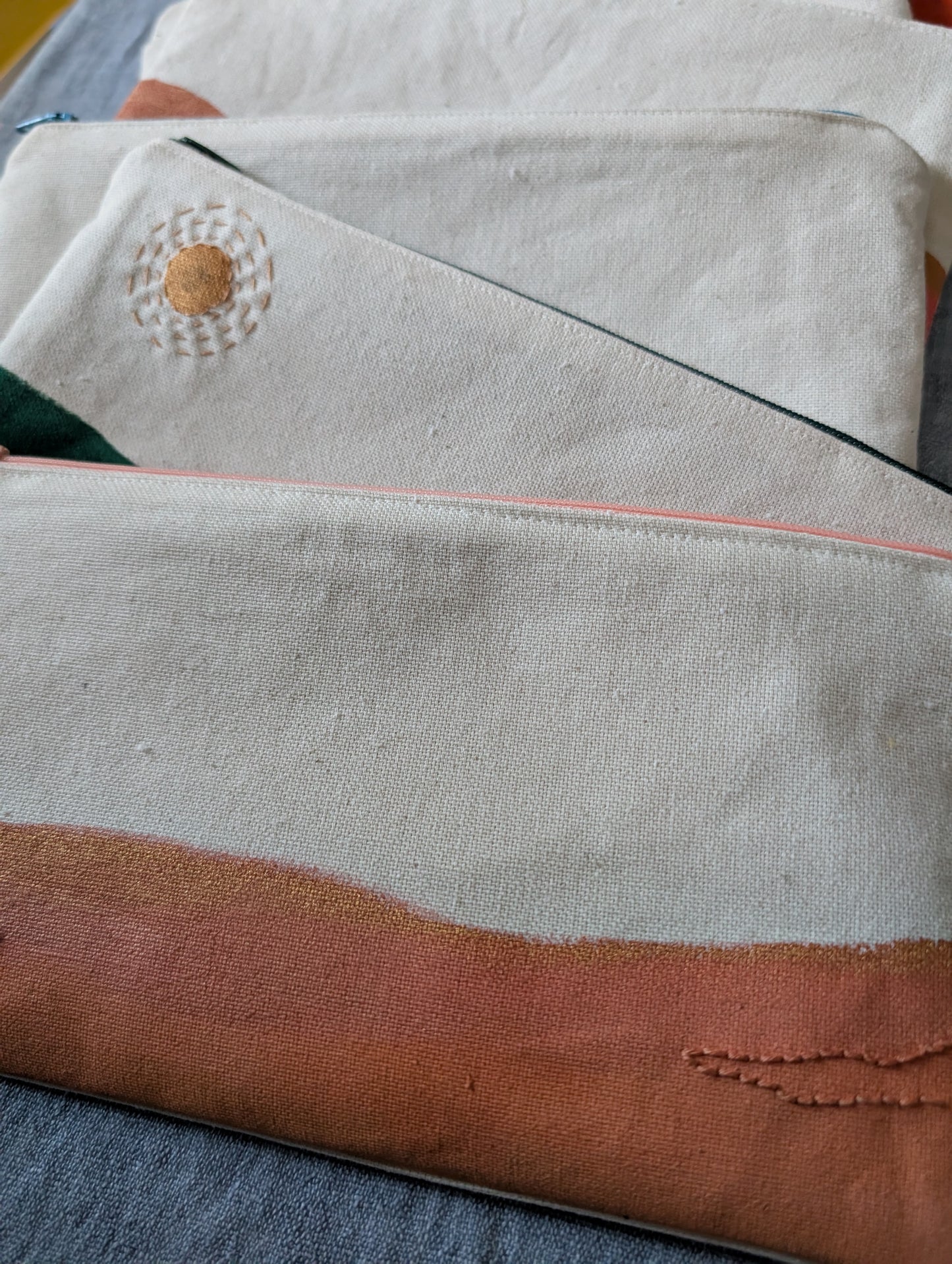 Hand Painted Zipper Pouch